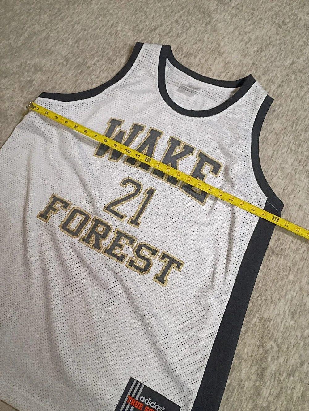 Tim Duncan Wake Forest Demon Deacons Adidas Jersey True School Sewn Men XL 52